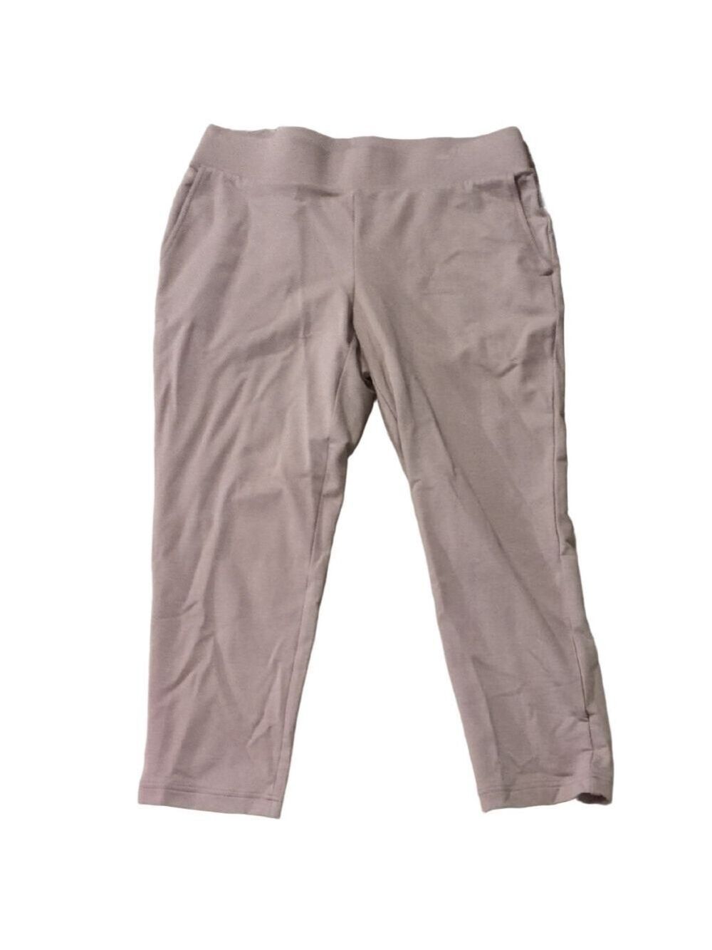 J. Jill Gray Affinity French Terry Slim Crop Pull On Pants Size SP